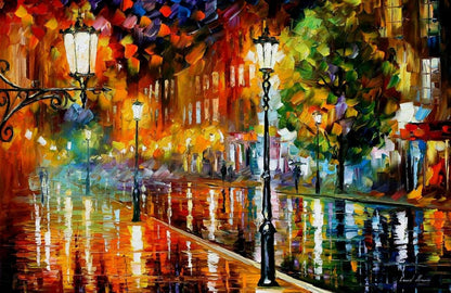 STREET OF ILLUSIONS - Afremov - Paint By Numbers Kit