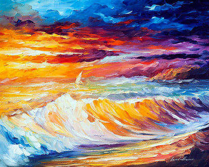 GOLD WAVES - Afremov - Paint By Numbers Kit