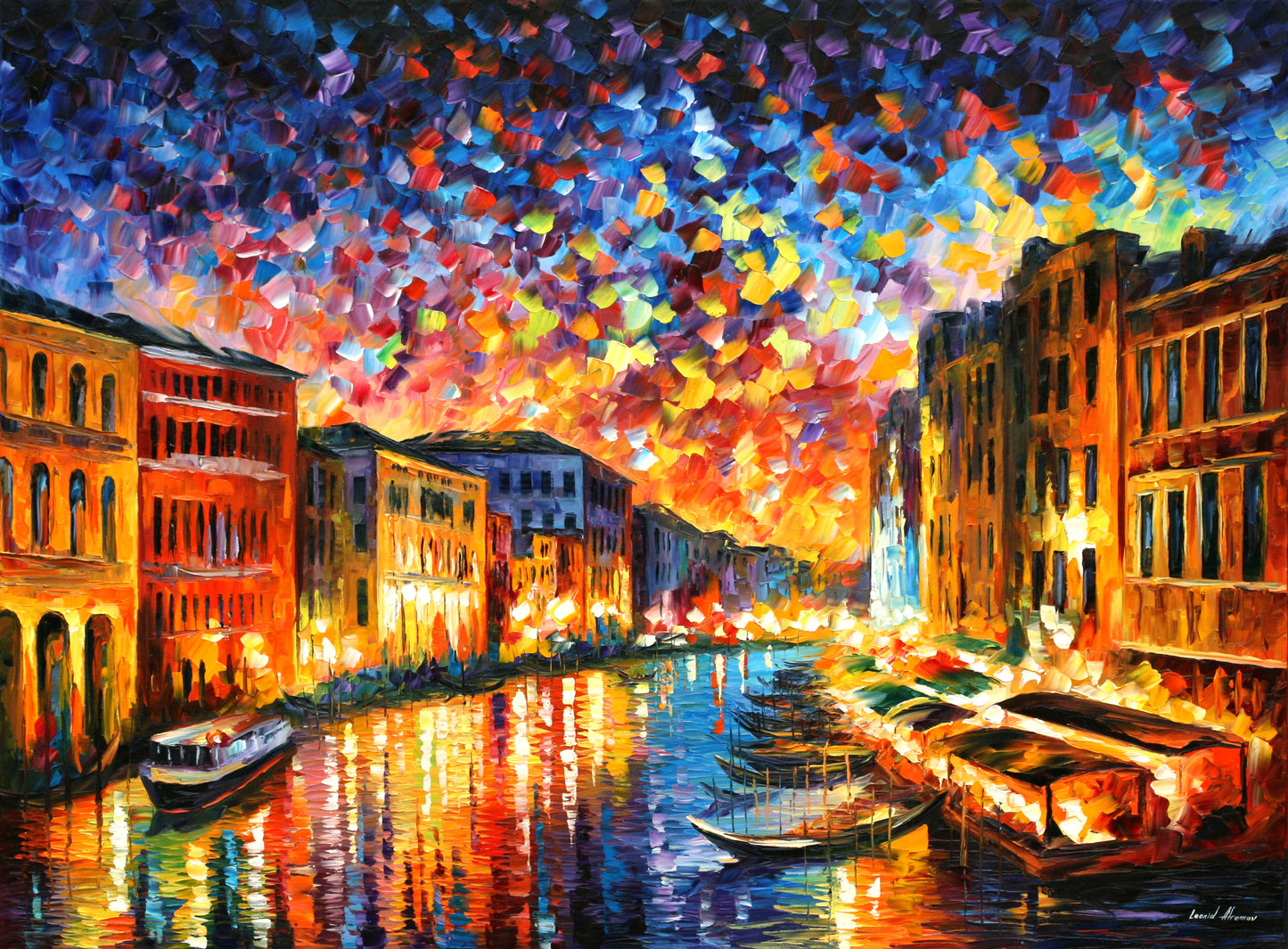 VENICE - GRAND CANAL - Afremov - Paint By Numbers Kit