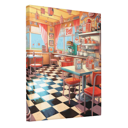 Comic Diner Delight Wall Art