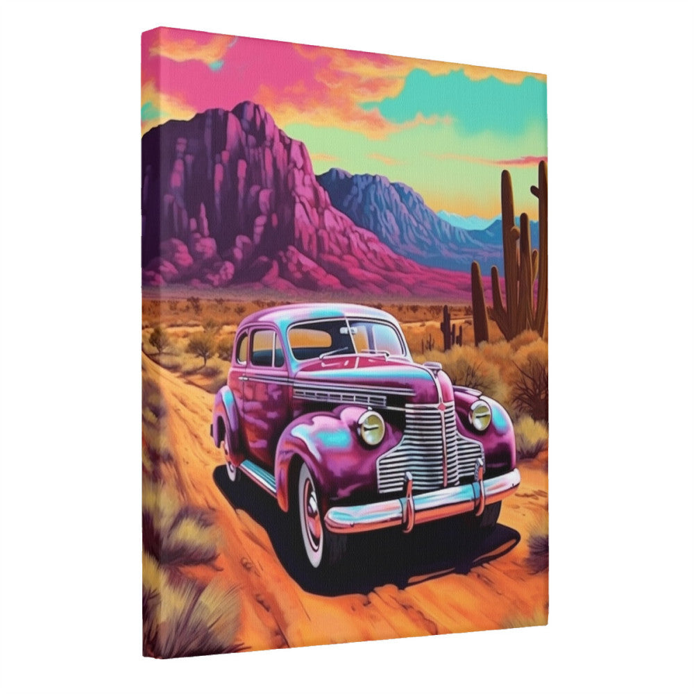 Retro Drive Countryside Odyssey Wall Art