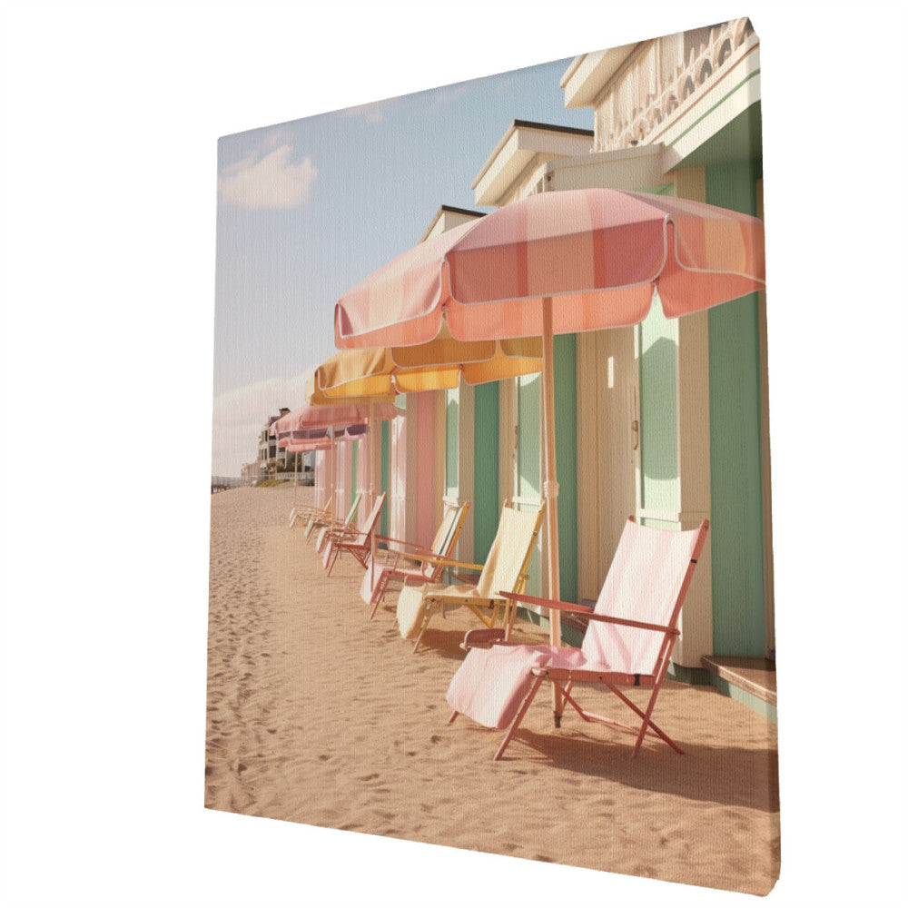 Seaside Elegance Vintage Resort  Wall Art