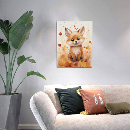 Autumn Fox Whimsy Wall Art