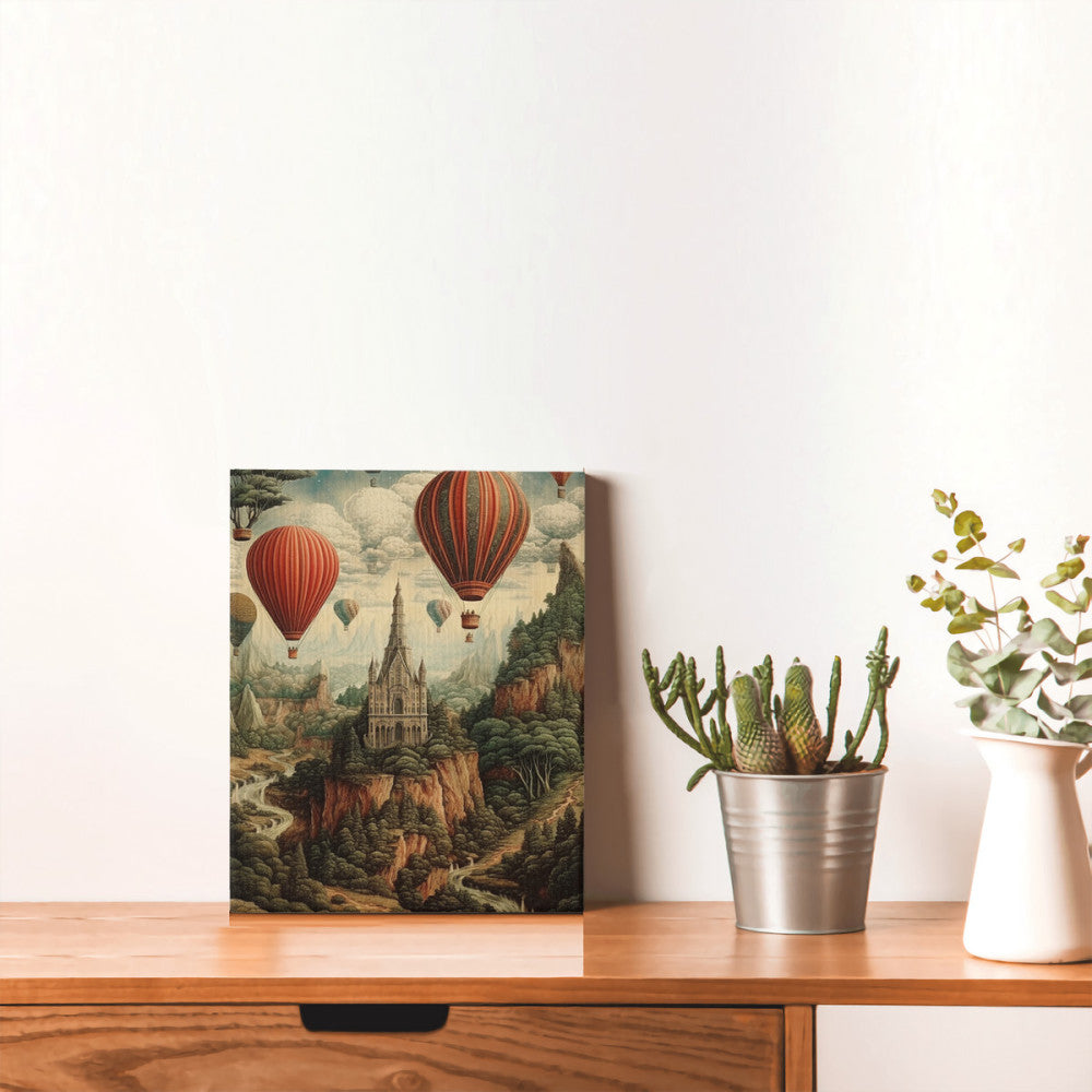 Aerial Tapestry Hot Air Balloon Dreams Wall Art