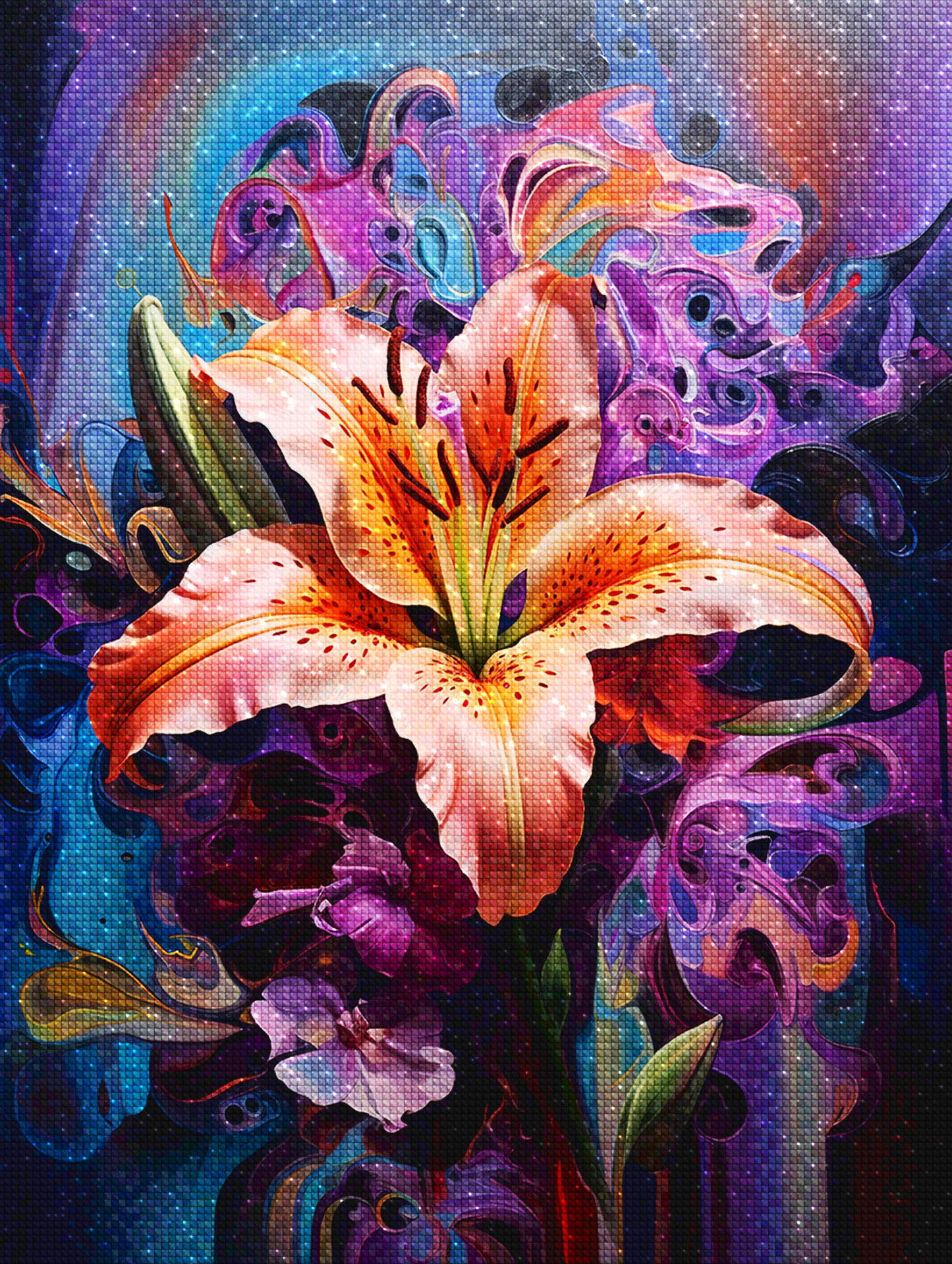 Vibrant Lily  - Diamond Painting Kit