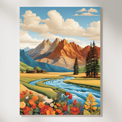 Mountains' of Strength - Paint by Numbers Kit