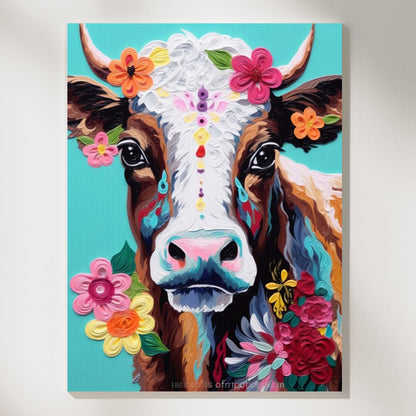 Whimsical Cow Canvases- Paint by Numbers