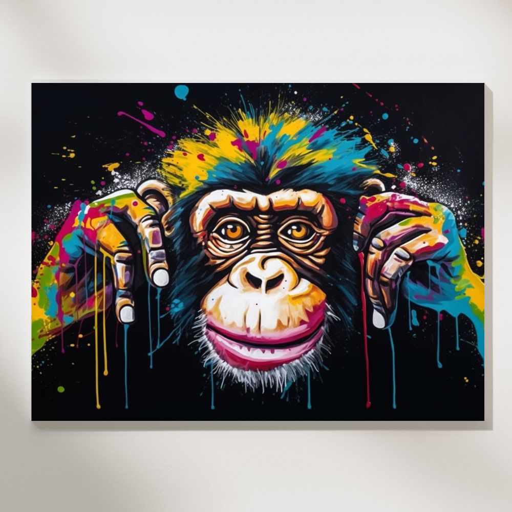 Monkeys in Pop Art - Paint by Numbers