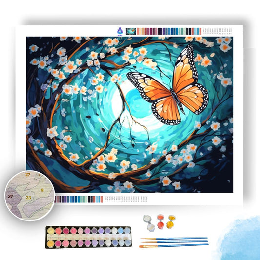 Nighttime Butterfly Sonata - Paint by Numbers