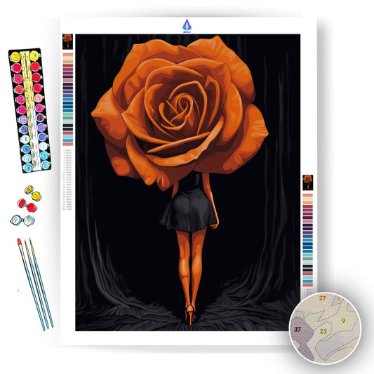 Ballet Rose Illusion - Paint by Numbers