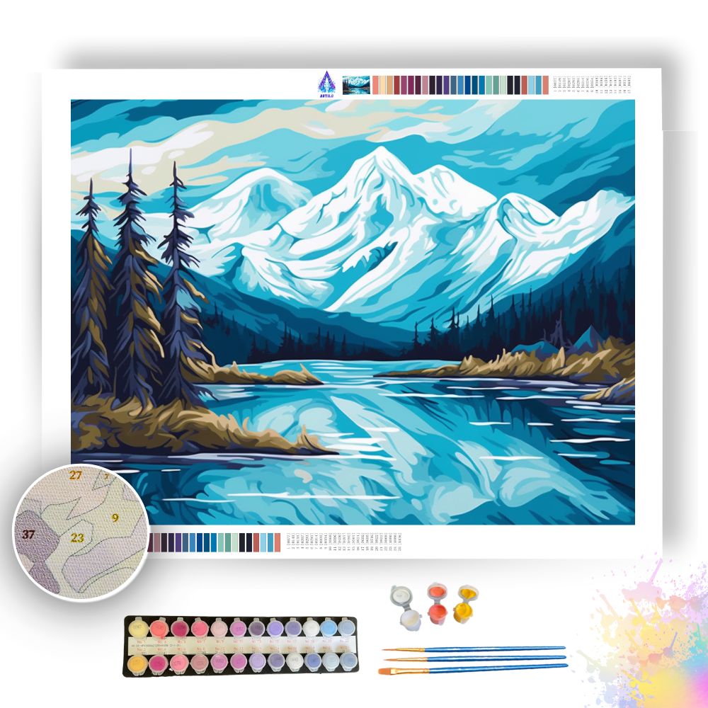 Mountain Serenity - Paint by Numbers