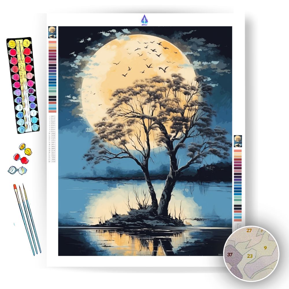 Lunar Dreamscape - Paint by Numbers