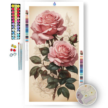 Victorian Rose - Paint by Numbers Kit