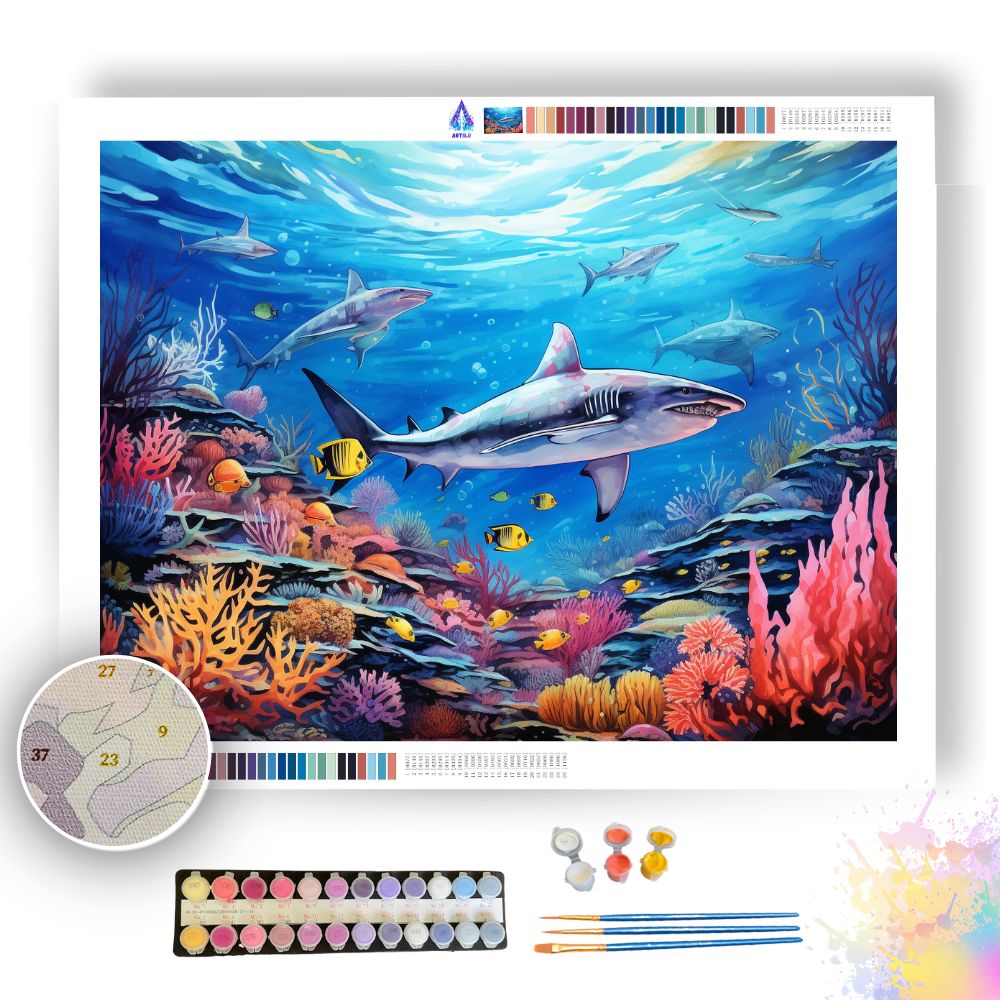 Vibrant Underwater Oasis - Paint by Numbers