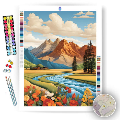 Mountains' of Strength - Paint by Numbers Kit