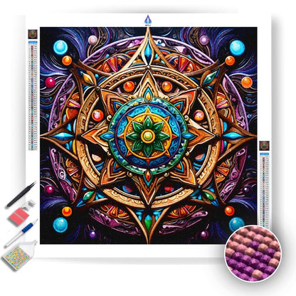 Vivid Colors Mandala - Diamond Painting Kit
