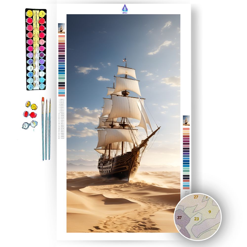 Desert Dunes Odyssey - Paint by Numbers Kit