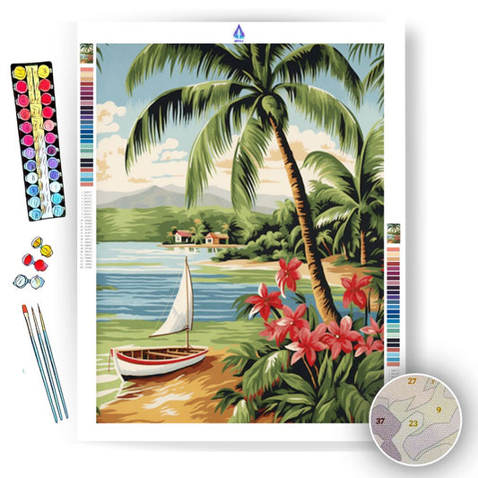 Dreamy Coastal Escape - Paint by Numbers