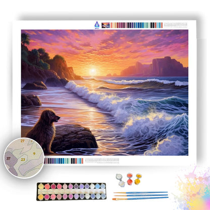 Tranquil Ocean Scene - Paint by Numbers