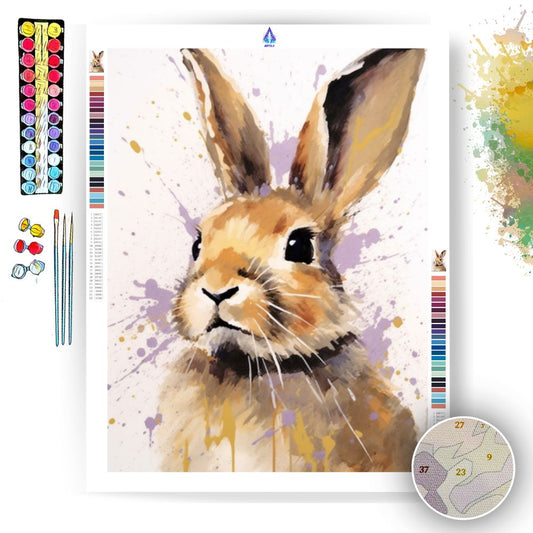 Rabbit Giclee Canvas Art - Paint by Numbers
