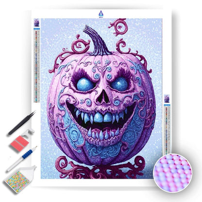 Enchanted Halloween Pumpkin - Diamond Painting Kit