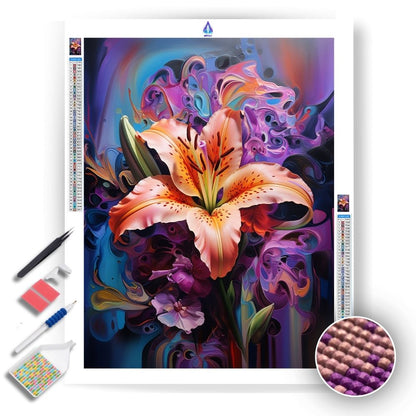Vibrant Lily  - Diamond Painting Kit