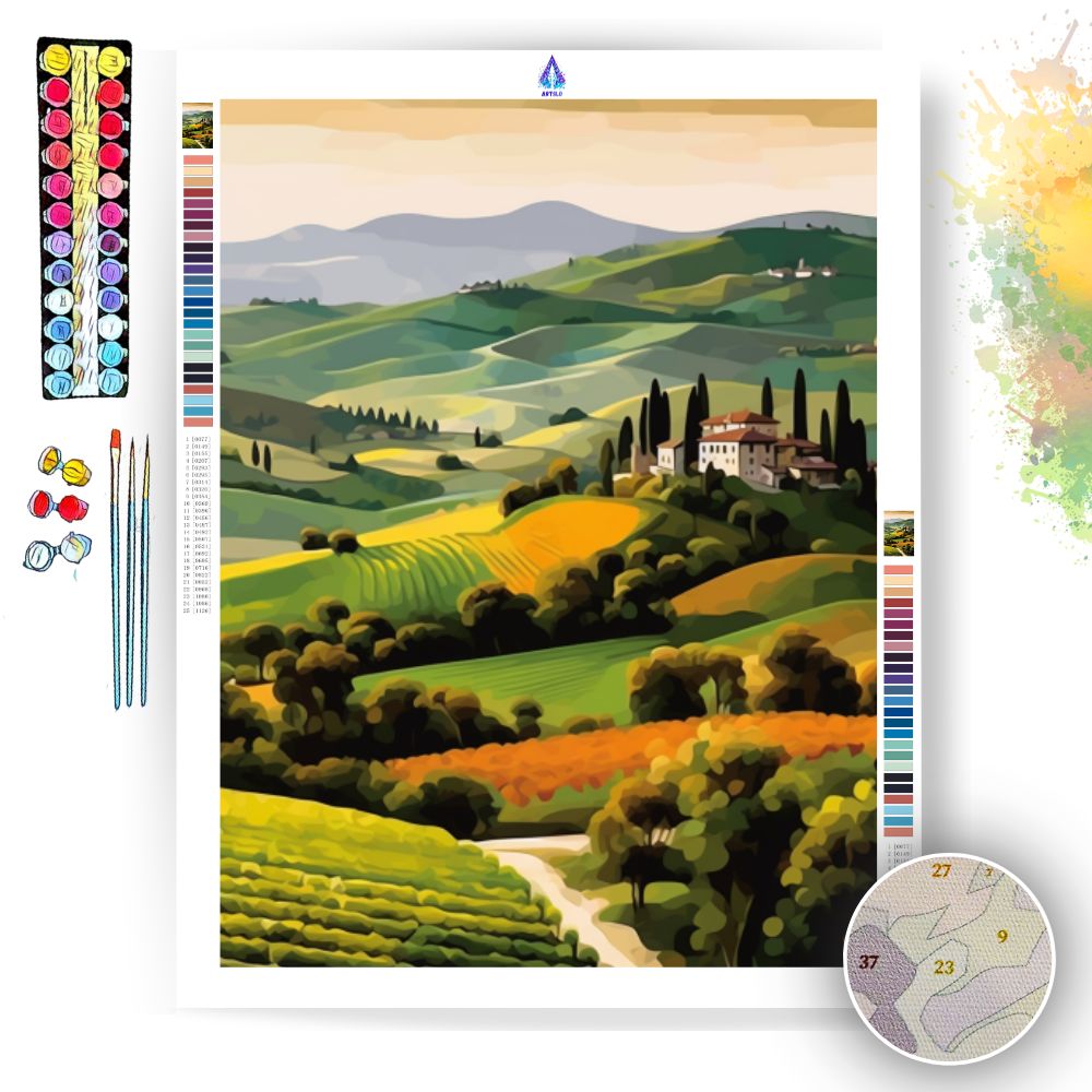 Italian Countryside Retreat- Paint by Numbers