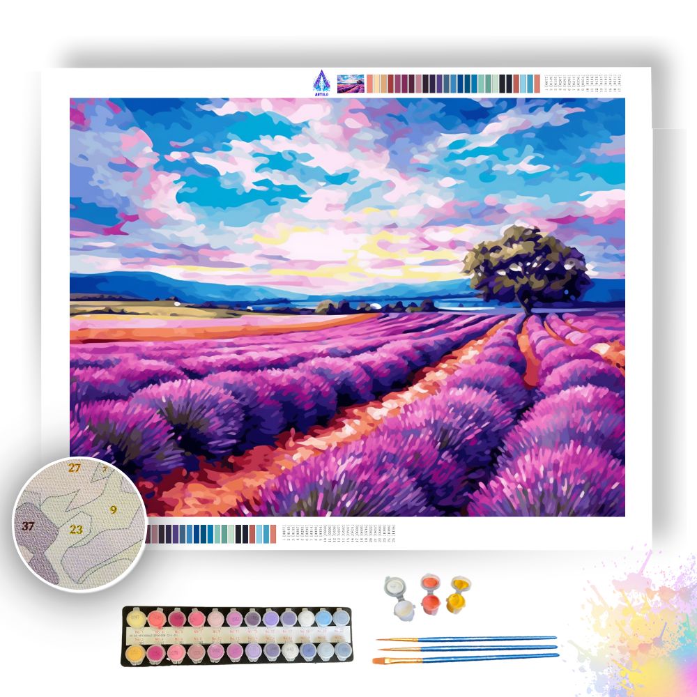 Lavender Dreamscape - Paint by Numbers