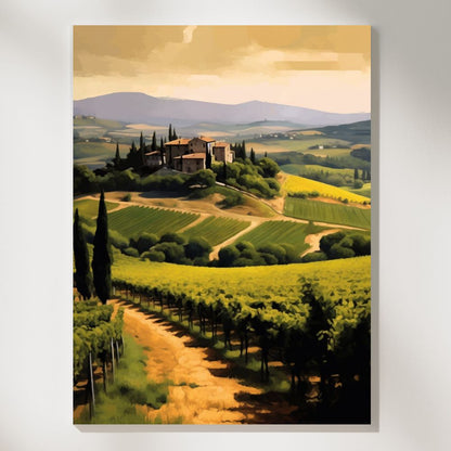 Tuscan Vineyard Beauty- Paint by Numbers