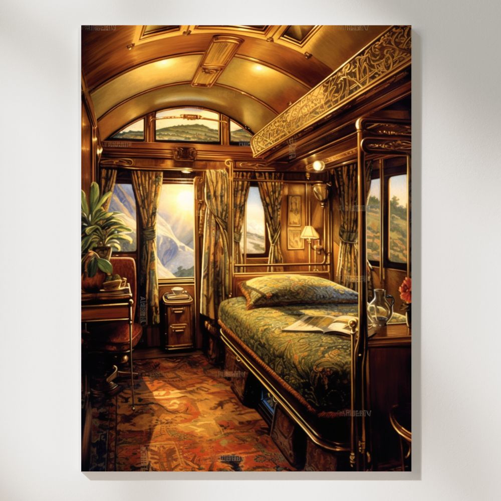 Orient Express Elegance Vintage Luxury Wall Art