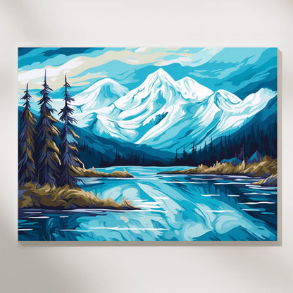Mountain Serenity - Paint by Numbers