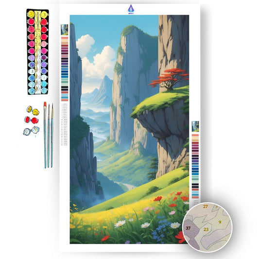Enchanted Cliffs and Valleys - Paint by Numbers Kit