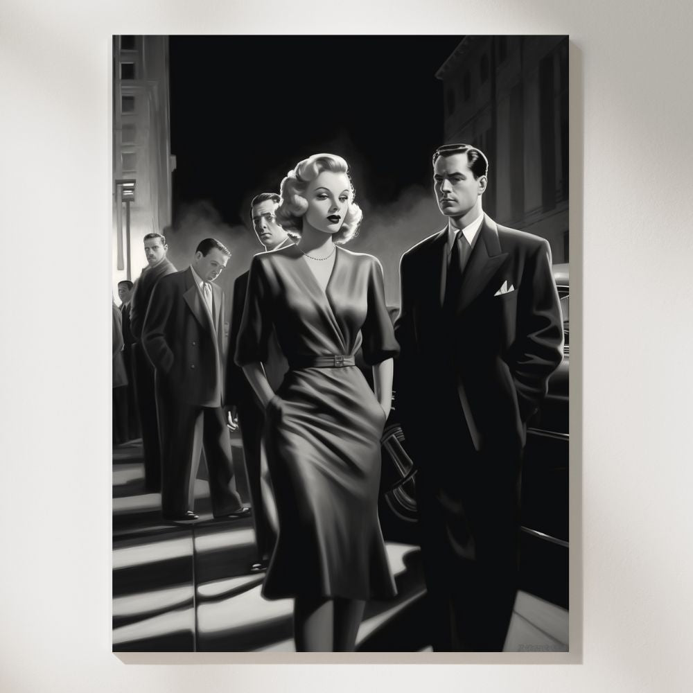 Starlit Glamour: Old Hollywood Premiere Wall Art