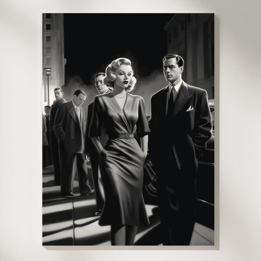 Starlit Glamour: Old Hollywood Premiere Wall Art