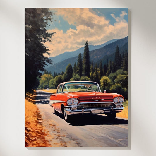 Vintage Drive Countryside Journey Wall Art