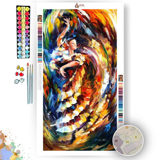 PASSIONATE  FLAMENCO - Afremov - Paint By Numbers Kit