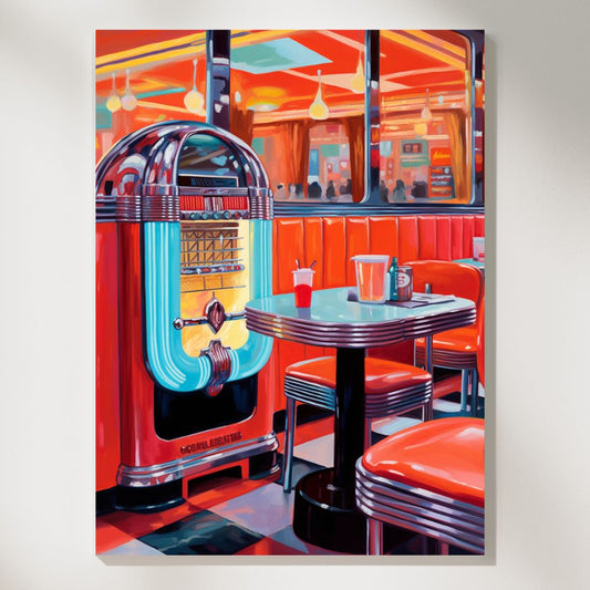 Jukebox Jive Classic Diner Serenade Wall Art