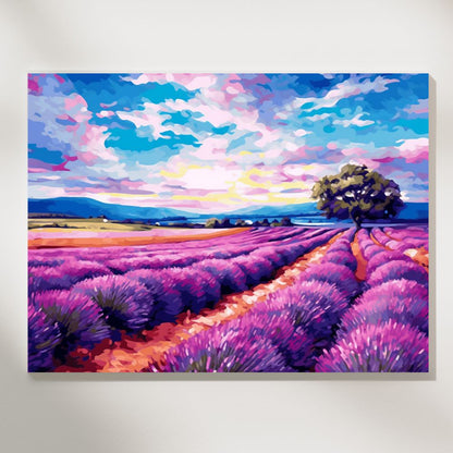 Lavender Dreamscape - Paint by Numbers