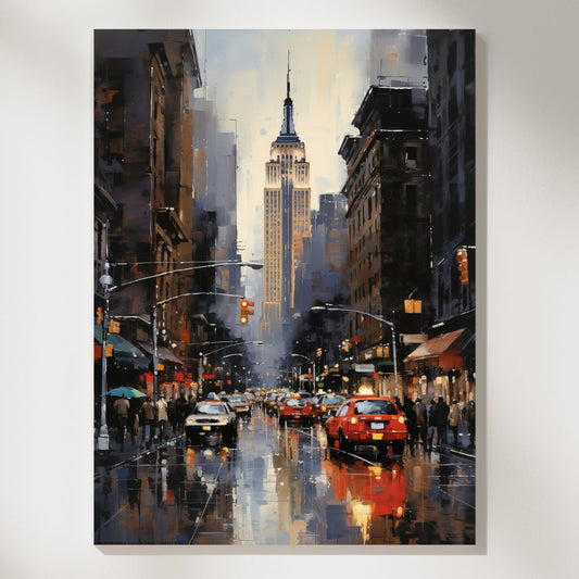 Manhattan Elegance Classic NYC Skyline Wall Art