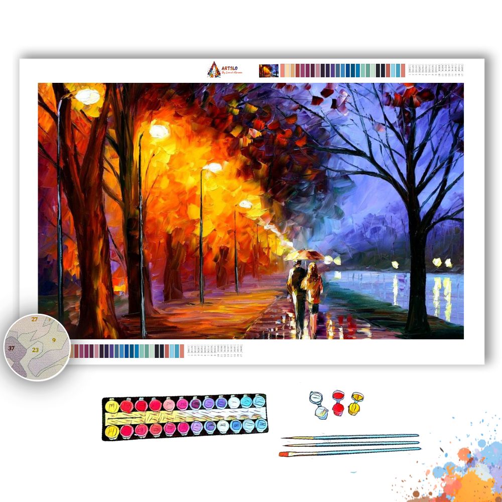 ALLEY BY THE LAKE - Afremov - Paint By Numbers Kit