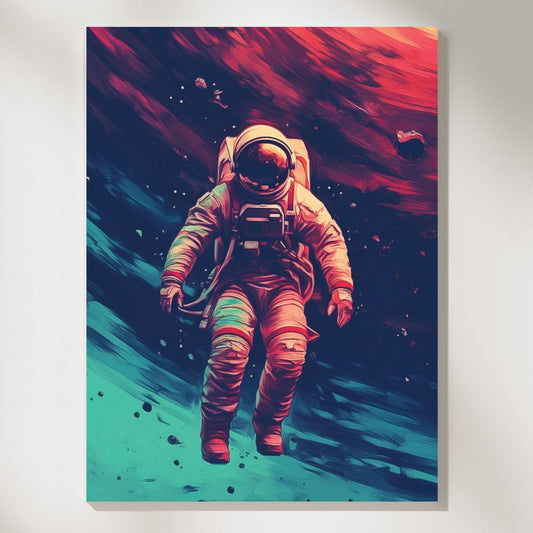 Cosmic Odyssey Retro Space Mission Wall Art