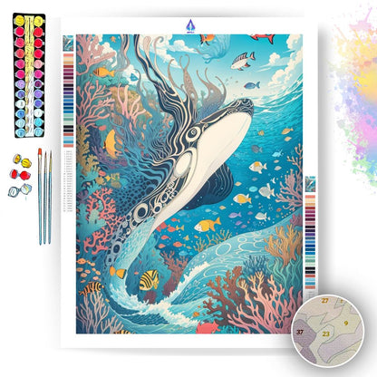 Whimsical Ocean Doodles - Paint by Numbers