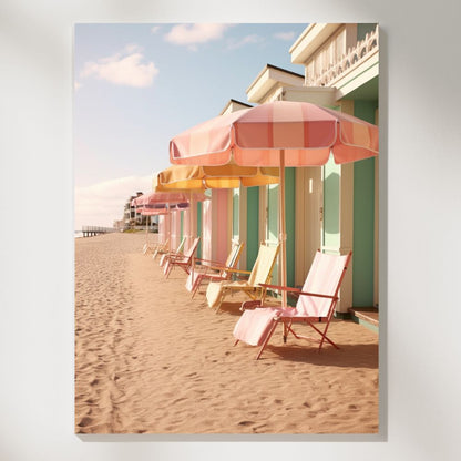 Seaside Elegance Vintage Resort  Wall Art