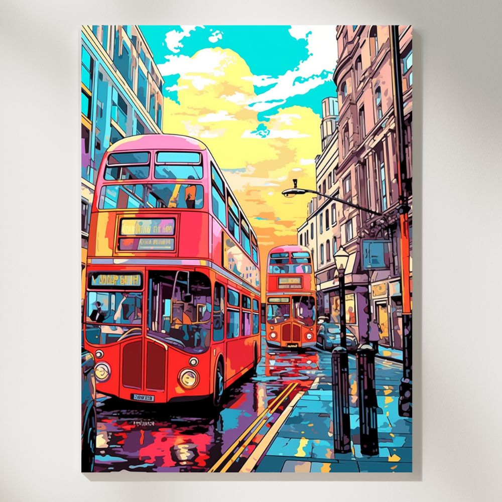 London Nostalgia Classic Cityscape of the Swinging '60s Wall Art