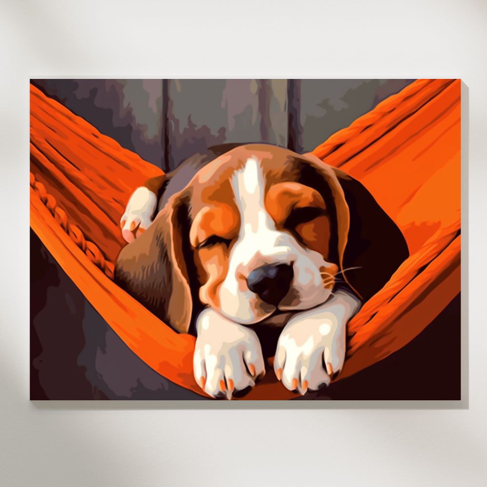 Dreaming Beagle - Paint by Numbers