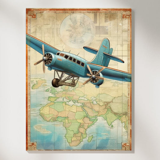 Skybound Odyssey Historic Air Travel Wall Art