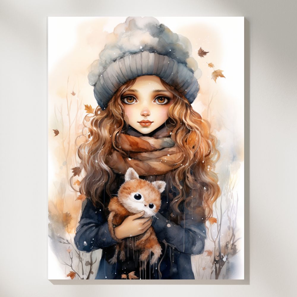 Beret & Scarf Owlets - Paint by Numbers