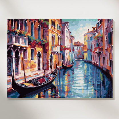 Venice's Romantic Canal - Paint by Numbers