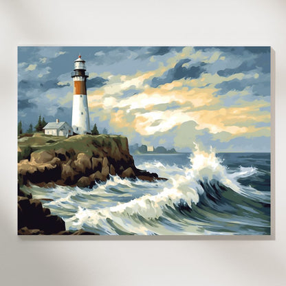 Lighthouse Breeze - Paint by Numbers