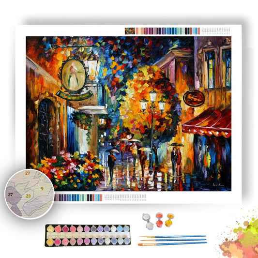CAFE IN THE OLD CITY - Afremov - Paint By Numbers Kit